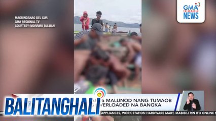 Babae, patay matapos malunod nang tumaob ang sinasakyang overloaded na bangka | Balitanghali