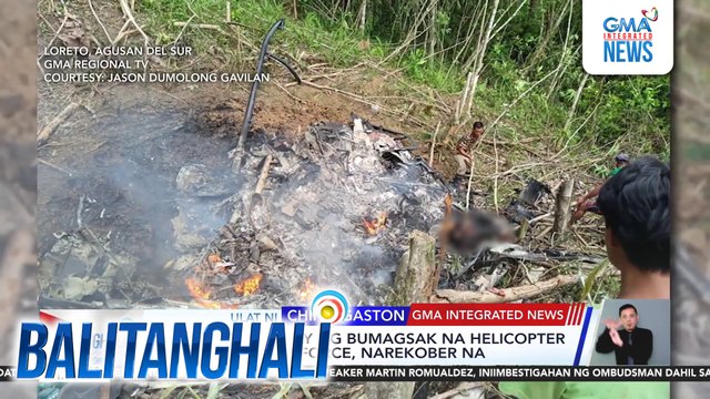 Labi ng 6 na sakay ng bumagsak na helicopter ng Philippine Air Force, narekober na | Balitanghali