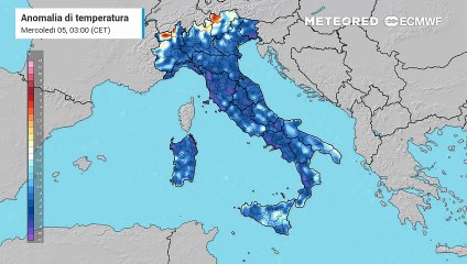 Fase anticiclonica con zero termico elevato e inversioni termiche marcate
