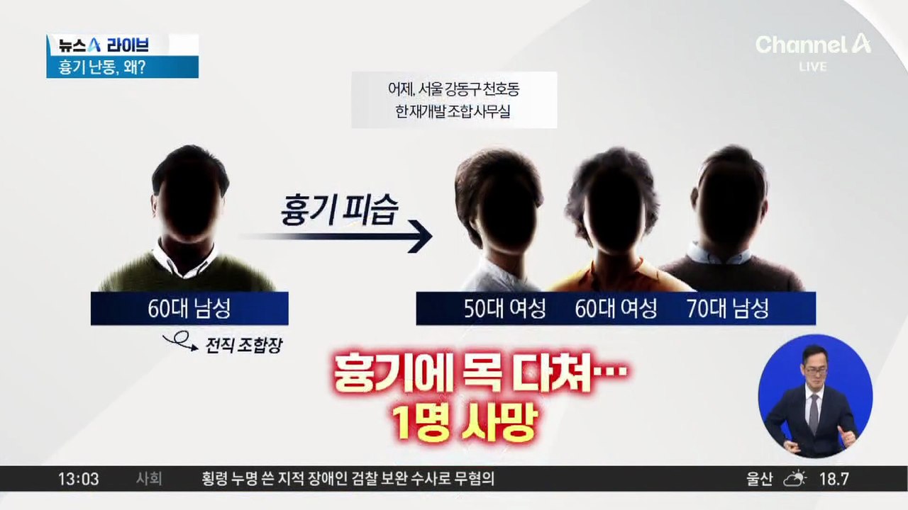 ‘천호동 흉기 난동’ 피해자 1명 사망
