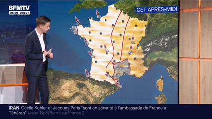 Météo: des perturbations sur le proche Atlantique et des températures allant de 3 à 21 degrés ce matin