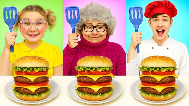 Défi de cuisine : Moi contre Grand-mère ! Astuces GÉNIALES de CUISINE et Gadgets #wowcube