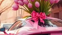 Fast Cars, Big Flowers – A Beautiful Surprise!