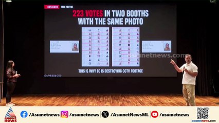'ഒരേ ഫോട്ടോ ഉപയോഗിച്ച് 223 വോട്ടുകള്‍ ചെയ്തു'; ആരോപണവുമായി രാഹുല്‍ ഗാന്ധി