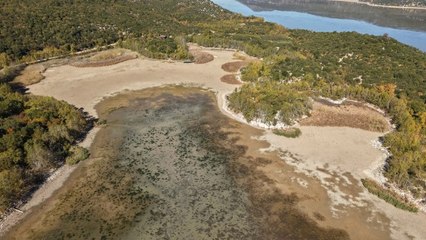 Kovada Gölü'nün 'milli park' özelliği tehlikede; seyir terasından acı manzara