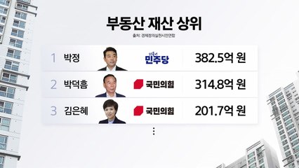 부동산 자산 1위 의원은 박정...천하람 "10·15 대책 취소해야" [앵커리포트] / YTN