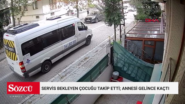 Avcılar'da servis bekleyen çocuğu takip etti; annesi gelince kaçtı