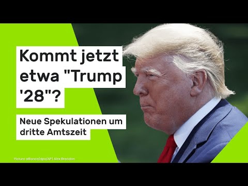 Donald Trump: Kommt jetzt etwa 'Trump '28'? Neue Spekulationen um dritte Amtszeit
