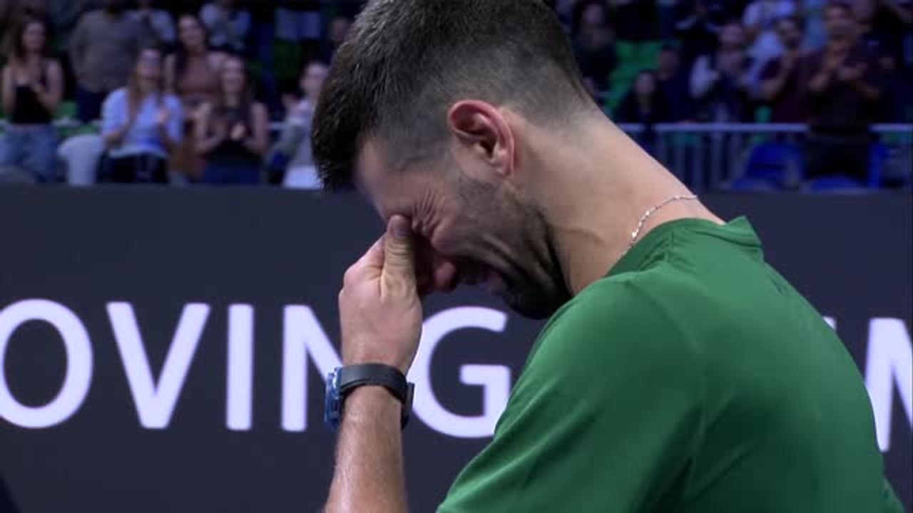Athènes - Djokovic en larmes lors de l'hommage rendu à son mentor Nikola Pili