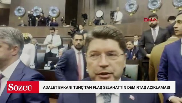 Adalet Bakanı Tunç'tan flaş Selahattin Demirtaş açıklaması