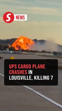 At least seven dead after UPS plane crashes in Kentucky, erupts into ball of fire