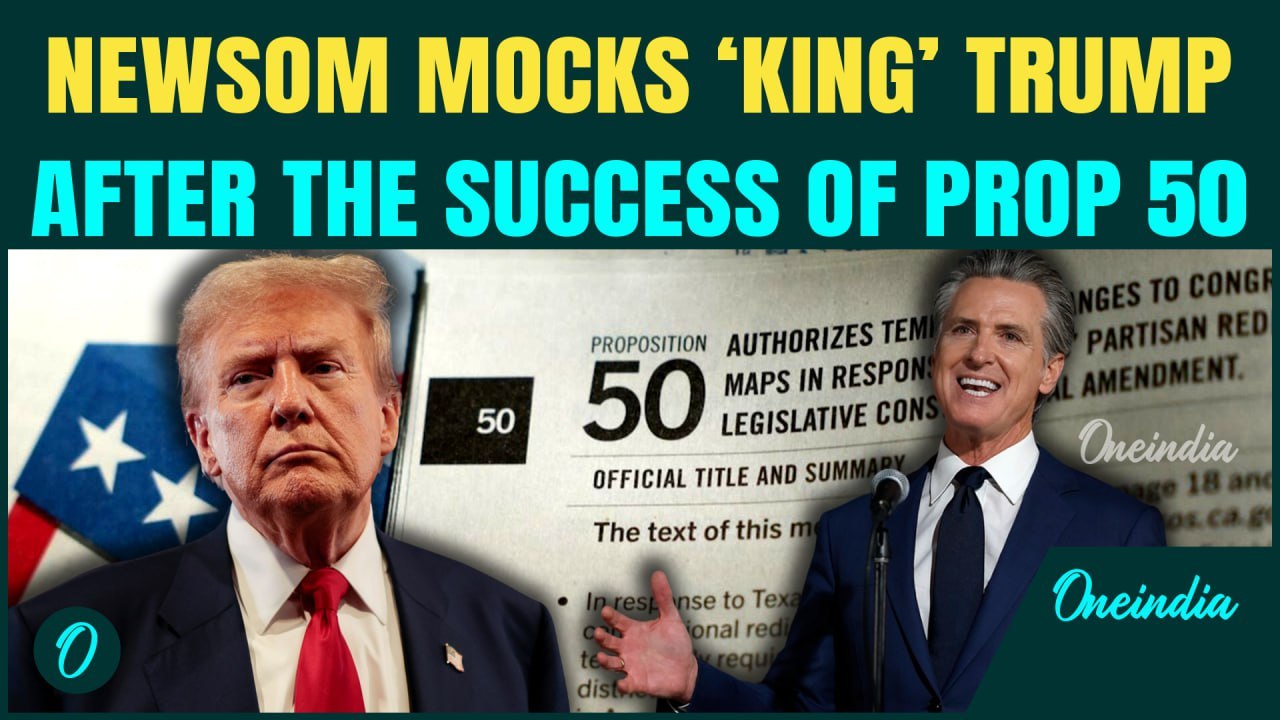 U.S BREAKING: Newsom Wins BIG as Prop 50 Passes in California | Democrats Set for 5 New Seats