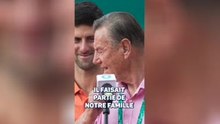 Athènes - Les larmes de Djokovic pendant l'hommage rendu à son mentor Nikola Pilic
