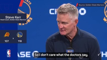 Warriors' Kerr reveals Curry will miss Kings game