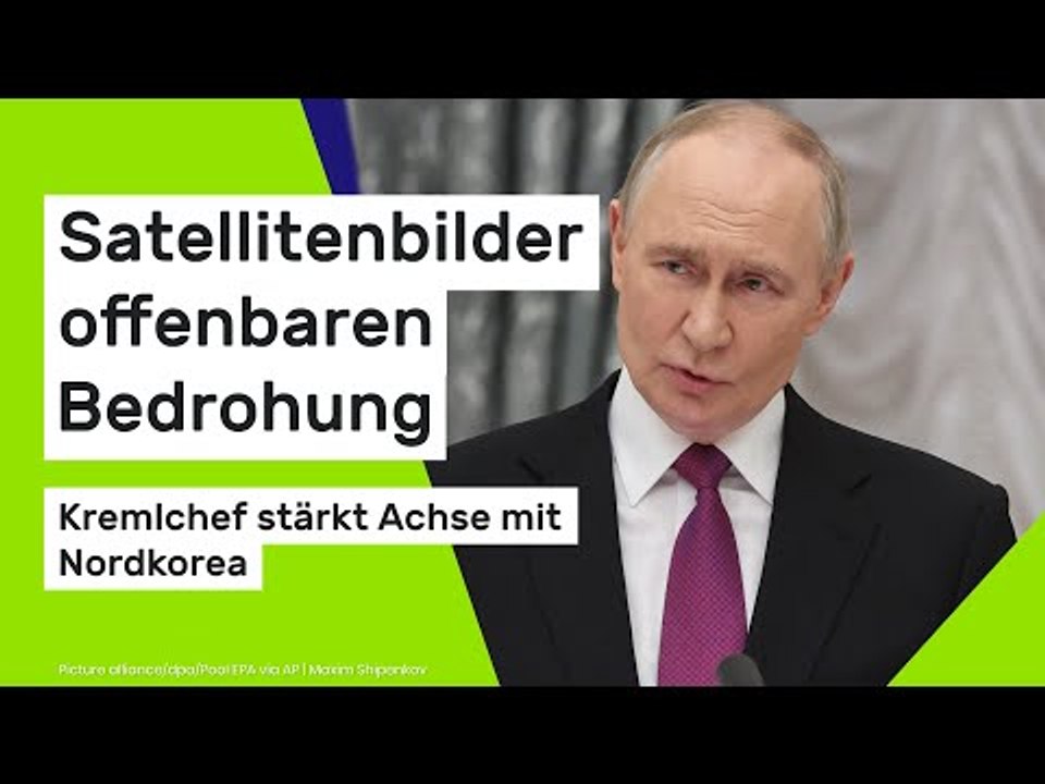 Wladimir Putin: Satellitenbilder offenbaren Bedrohung - Kremlchef stärkt Achse mit Nordkorea