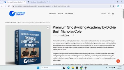(CoursesLibrary.com) Dickie Bush and Nicholas Cole – Premium Ghostwriting Academy