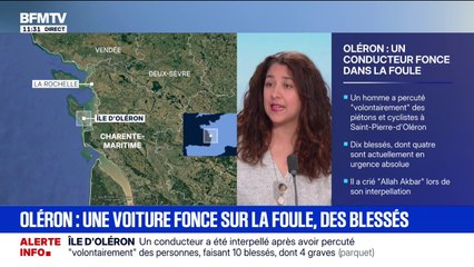 Île d'Oléron: un conducteur interpellé après avoir percuté volontairement des piétons et des cyclistes