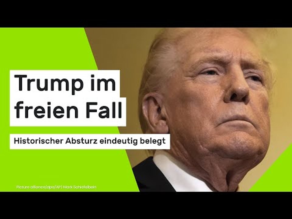 Donald Trump im freien Fall: Historischer Absturz eindeutig belegt