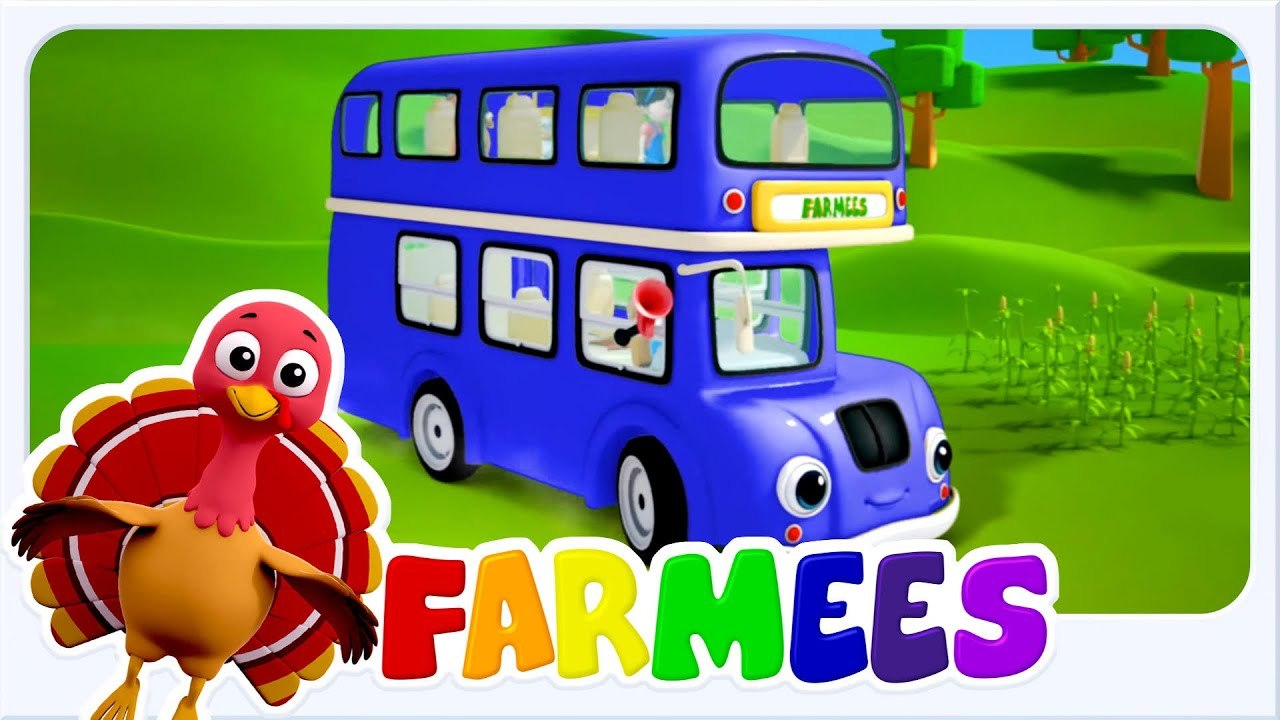 Wheels on the Bus | Farmees Nursery Rhymes & Kids Songs | Popular Baby Songs for Children