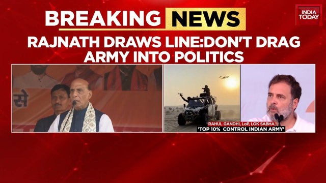 Rajnath vs Rahul: Row Erupts Over 'Caste in Army' Remark During Bihar Poll Rally
