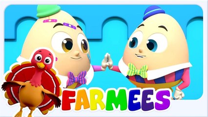 Humpty Dumpty Sat On A Wall | Farmees Nursery Rhymes & Kids Songs | Baby Songs for Children