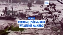 Filipiny. Ponad 40 osób zginęło w tajfunie Kalmaegi
