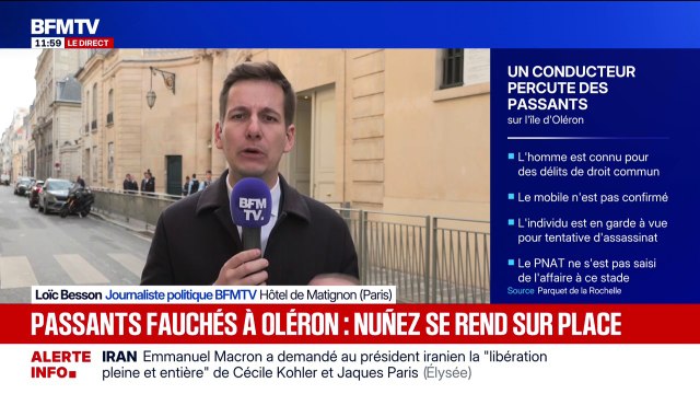 Passants percutés sur l'Île d'Oléron: le ministre de l'Intérieur Laurent Nuñez se rend sur place