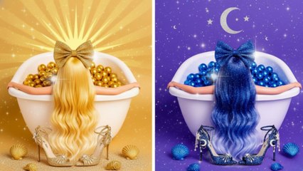 ✨ Total Glow-Up 🎨 Du Soleil à la Lune : Look Coloré Jour VS Nuit 🌙🔥