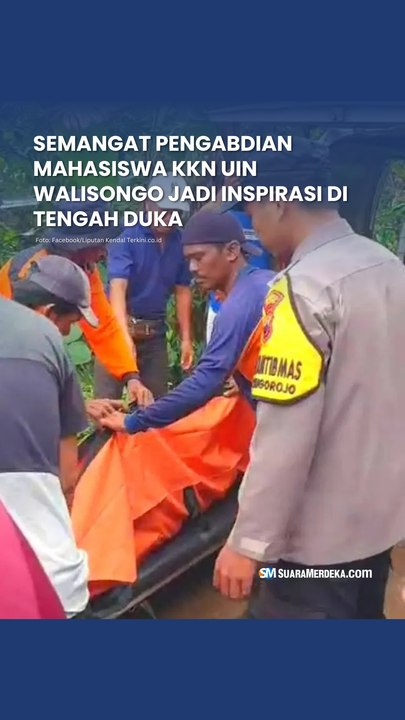Semangat Pengabdian Mahasiswa KKN UIN Walisongo Jadi Inspirasi di Tengah Duka