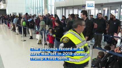 US government shutdown becomes longest on record as talks to end stalemate stall