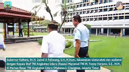 Perkuat Sinergi Wilayah Perbatasan, Gubernur Kaltara Bertemu Dengan KASAU