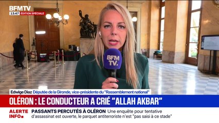 Oléron: "On n'est pas sur un simple accident de la route", déclare Edwige Diaz (RN)