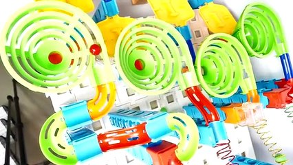 Iron Tube Marble Run Race ASMR # 1 ☆ How High is the Sky ☆ Creative Healing Sound Machine DIY Build