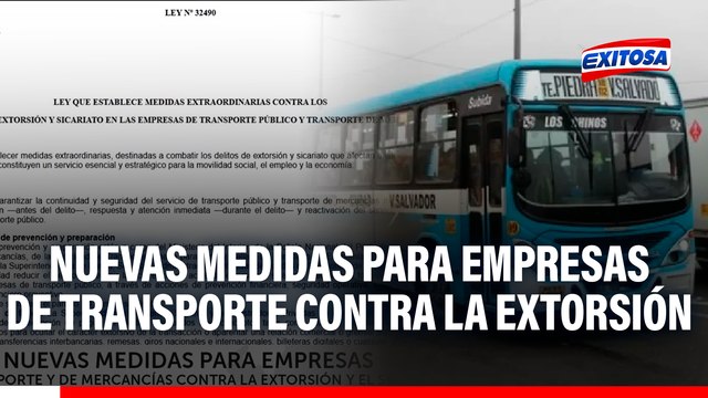 Nuevas medidas para empresas de transporte y de mercancías contra la extorsión