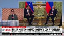 Rússia mantém contato com Venezuela em meio a tensões com os EUA no Caribe