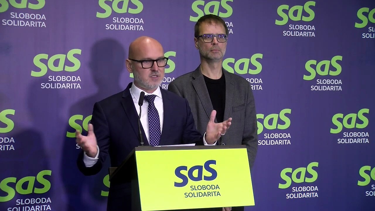 ZÁZNAM: SaS: K. Šaško musí na svojom poste skončiť, je to politická nevyhnutnosť