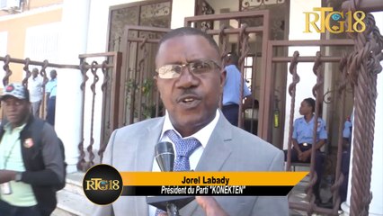 Prezidan pati "KONEKTE'N" lan Jorel Labady vin pran kopi avan pwojè dekrè elektoral la nan KEP a