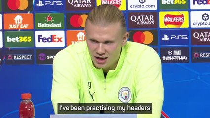 Haaland focused on improving his heading despite spectacular form