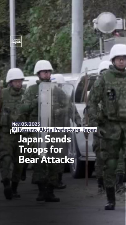 Japan Sends Troops For Bear Attacks