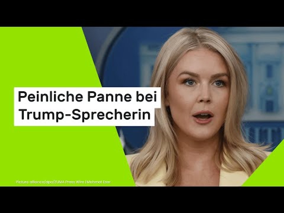 Karoline Leavitt: Schlimmer Verdacht - peinliche Panne bei Trump-Sprecherin