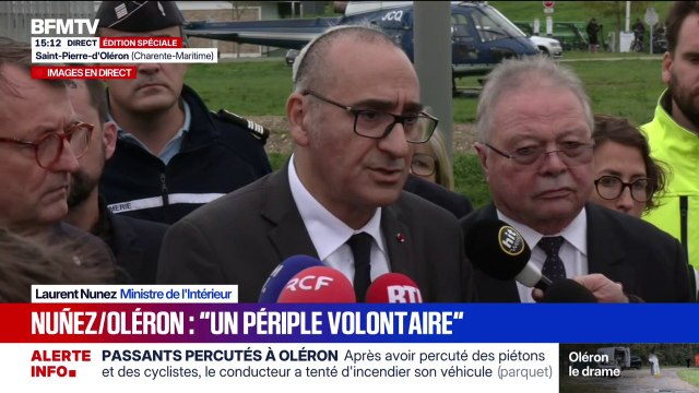 Personnes volontairement percutées sur l’île d’Oléron: Deux personnes sont très sérieusement touchées , souligne Laurent Nuñez