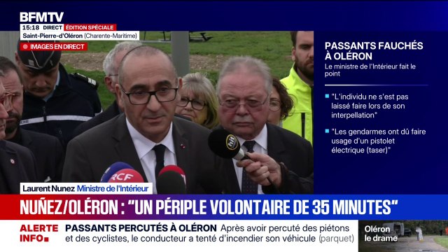 Personnes volontairement percutées sur l’île d’Oléron: le suspect n'est pas connu des services de renseignement , déclare Laurent Nuñez