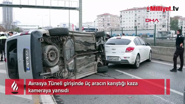 Kadıköy’de Avrasya Tüneli girişinde zincirleme kaza