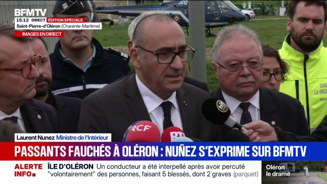 Personnes volontairement percutées sur l’île d’Oléron: Laurent Nuñez évoque un périple de 35 minutes du suspect