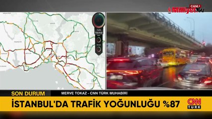 Meteoroloji ve AKOM uyarmıştı! İstanbul'da yağmur trafiği