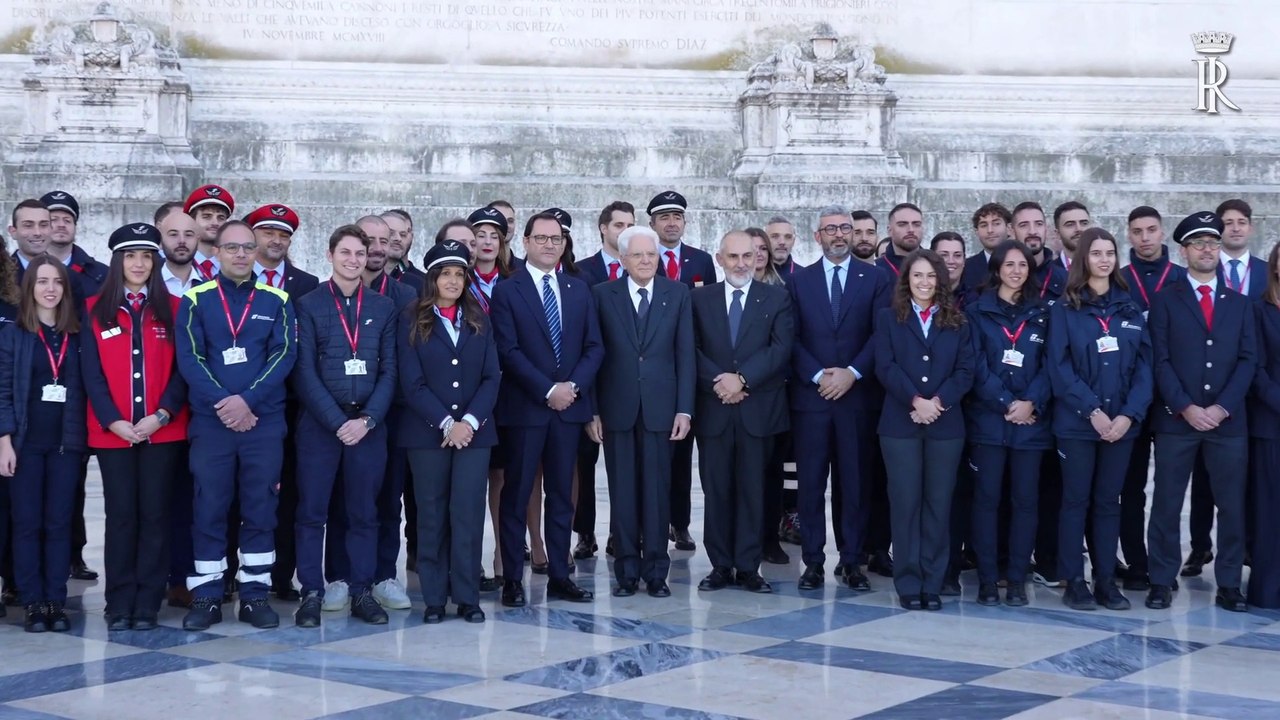 Mattarella visita la mostra "Le Ferrovie d'Italia 1861-2025" al Vittoriano
