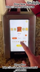 Smart Stainless Steel Toaster with Touch Screen Control | 2-Slice Intelligent Toaster for Perfect Breakfast Every Time