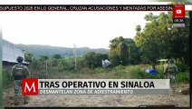 Desmantelan campo de adiestramiento de “Los Chapitos” en Sinaloa