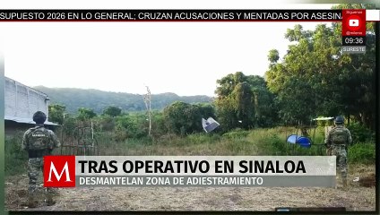 Desmantelan campo de adiestramiento de “Los Chapitos” en Sinaloa
