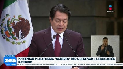 Mario Delgado presenta la plataforma “Saberes”